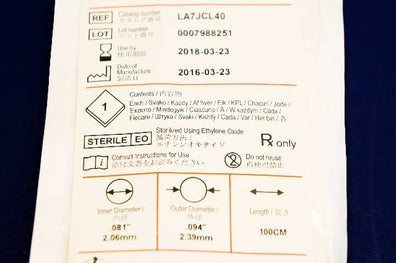 Medtronic LA7JCL40 Launcher Guiding Cath. 7F x 0.081inch, JR4.0 (x)